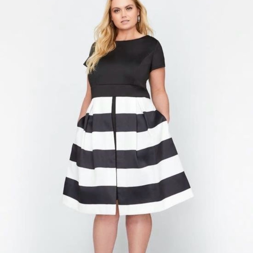 NWT Michel Studio Size 14 Dress- with Taffeta skirt overlay